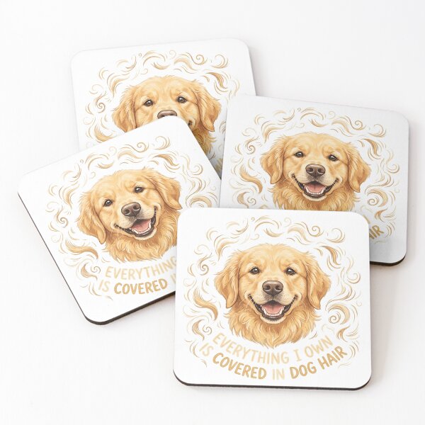 Item preview, Everything I Own Is Covered in Dog Hair Shirt | Funny Golden Retriever Graphic Tee designed and sold by DmaarGroup.