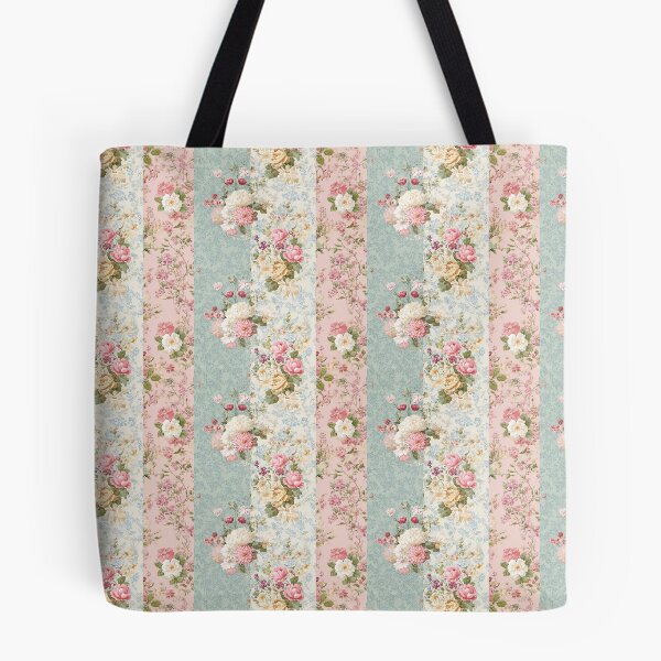 Item preview, Vintage Floral Stripe Seamless Pattern designed and sold by Kritiveemporio.