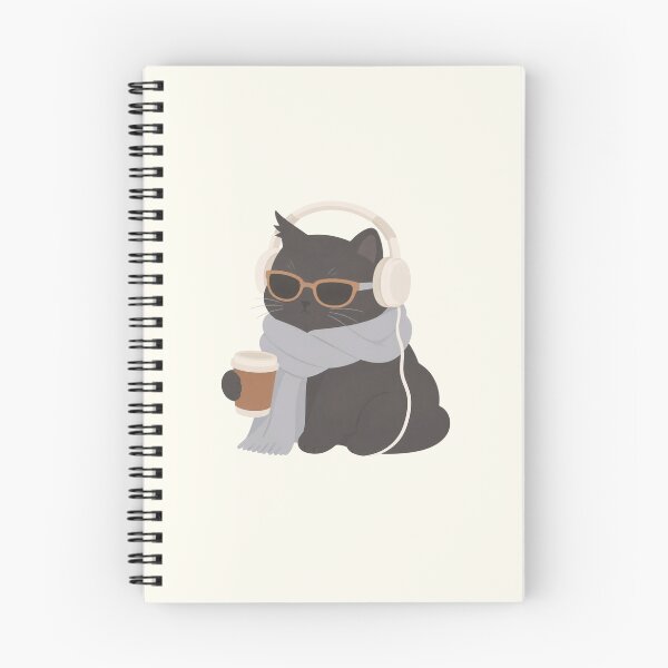 Item preview, Cool Black Cat Sticker – Coffee Lover Cat designed and sold by Art Fly.
