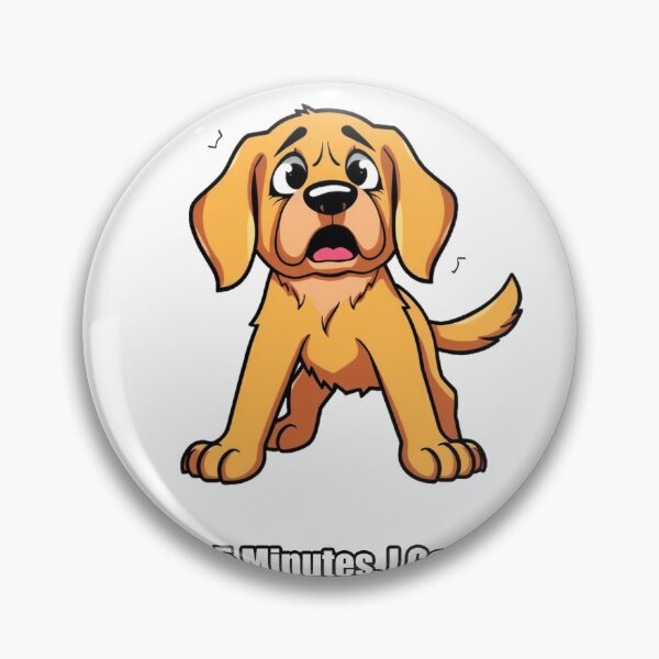 Item preview, Golden Retriever Sticker - Gone 5 Minutes I Counted - Funny Golden Gift designed and sold by pawdrops.