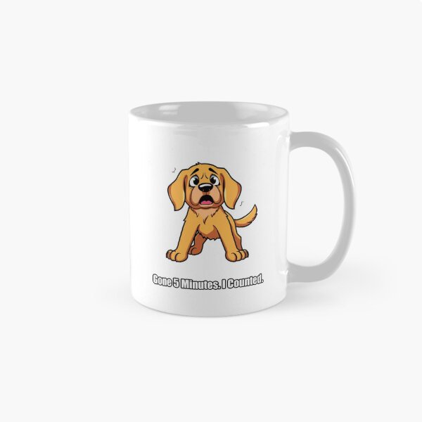 Item preview, Golden Retriever Sticker - Gone 5 Minutes I Counted - Funny Golden Gift designed and sold by pawdrops.