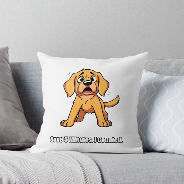 Item preview, Golden Retriever Sticker - Gone 5 Minutes I Counted - Funny Golden Gift designed and sold by pawdrops.