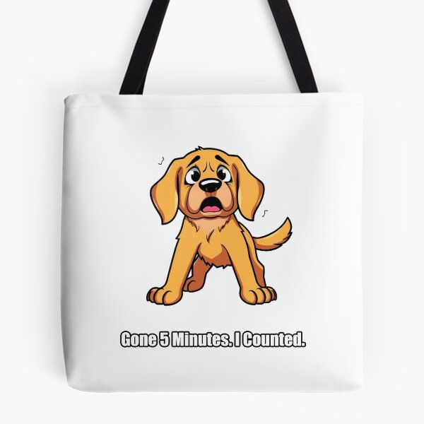 Item preview, Golden Retriever Sticker - Gone 5 Minutes I Counted - Funny Golden Gift designed and sold by pawdrops.