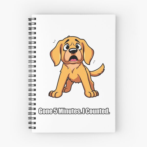 Item preview, Golden Retriever Sticker - Gone 5 Minutes I Counted - Funny Golden Gift designed and sold by pawdrops.