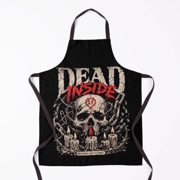 Item preview, Dead Inside Dark Skull Candles Gothic Horror Quote Design designed and sold by irfanshikh.