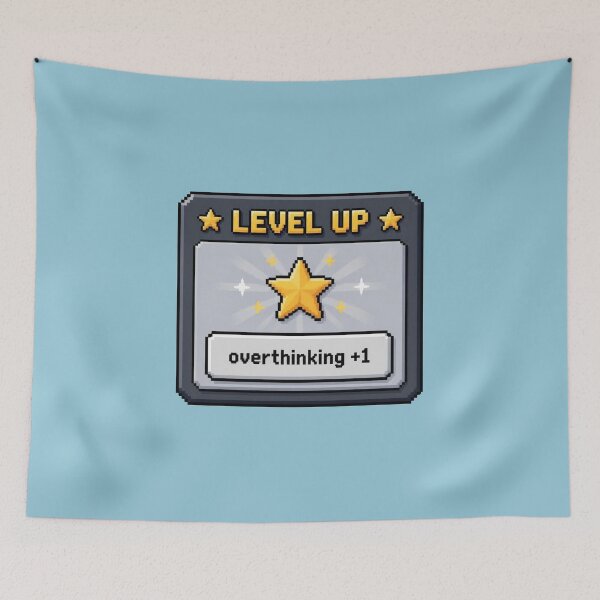 Item preview, Level Up – Overthinking +1 designed and sold by Icareis-Studios.
