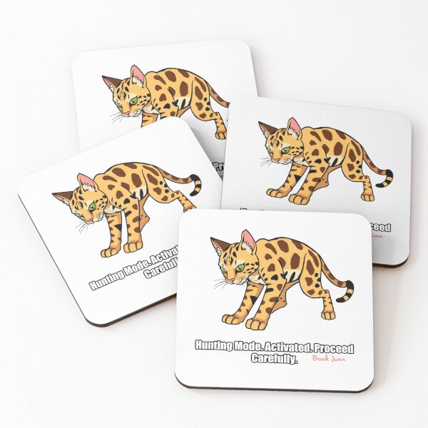 Item preview, Bengal Cat Sticker - Hunting Mode Activated - Funny Bengal Cat Gift designed and sold by pawdrops.