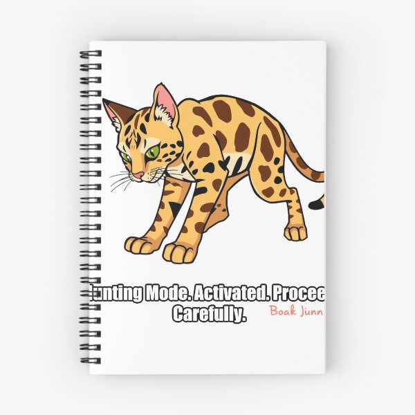 Item preview, Bengal Cat Sticker - Hunting Mode Activated - Funny Bengal Cat Gift designed and sold by pawdrops.