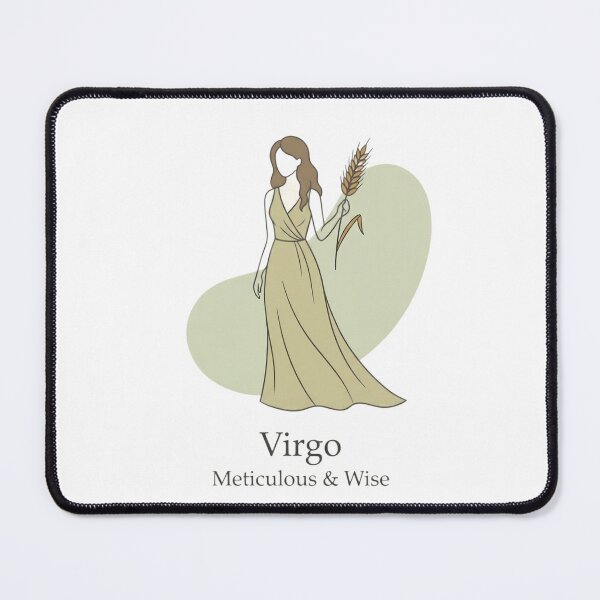 Item preview, Virgo Daily Horoscope – Elegant Zodiac Maiden Astrology Art designed and sold by Bhaskar Digital Art.