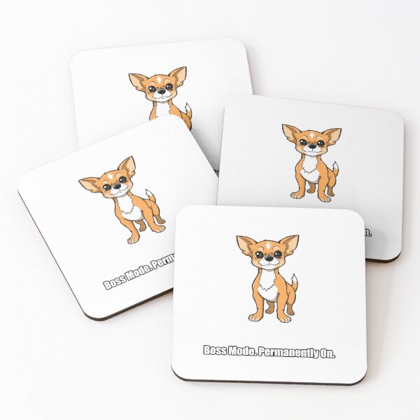 Item preview, Chihuahua Sticker - Boss Mode Permanently On - Funny Chihuahua Gift designed and sold by pawdrops.