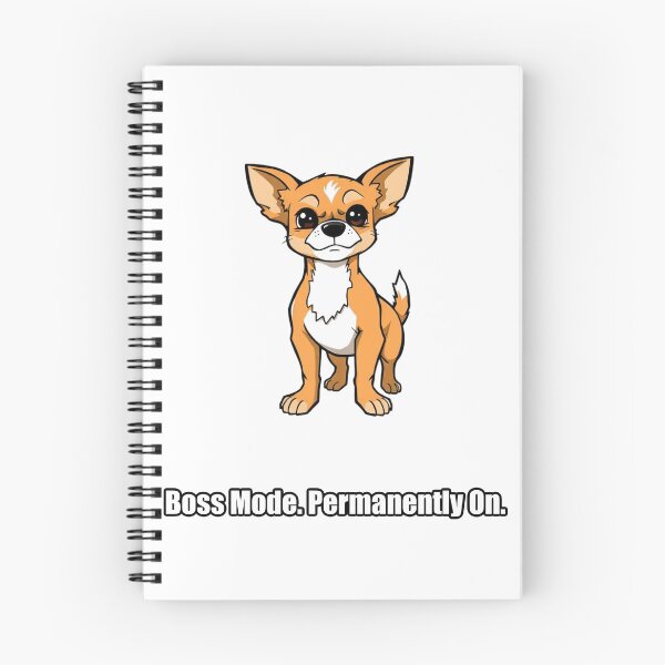 Item preview, Chihuahua Sticker - Boss Mode Permanently On - Funny Chihuahua Gift designed and sold by pawdrops.