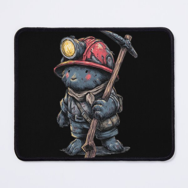 Item preview, Miner Buddy With Helmet And Miner's Lamp designed and sold by titanosdesign.