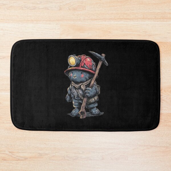 Item preview, Miner Buddy With Helmet And Miner's Lamp designed and sold by titanosdesign.