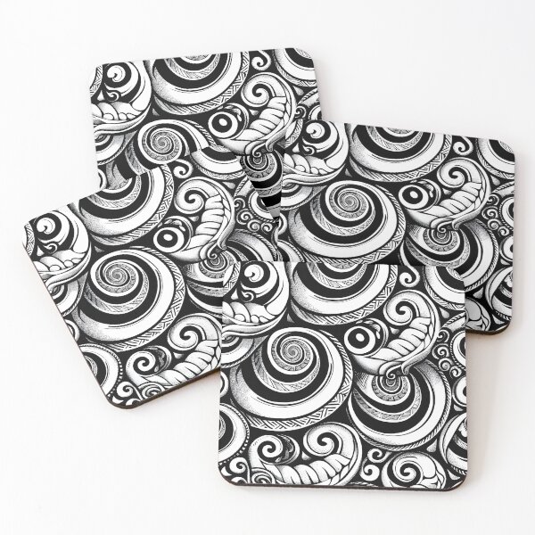 Item preview, New Zealand Māori Paua Pattern Koru Design 919 designed and sold by GrinGalore.