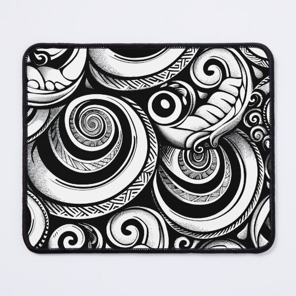 Item preview, New Zealand Māori Paua Pattern Koru Design 919 designed and sold by GrinGalore.