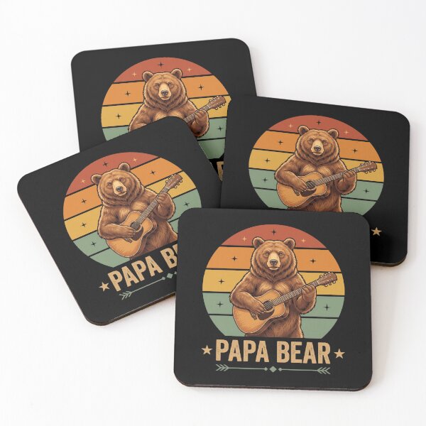 Item preview, Papa Bear Guitar Player Father Musician designed and sold by SofenArt.
