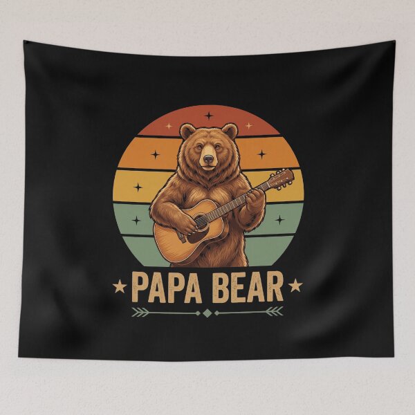 Item preview, Papa Bear Guitar Player Father Musician designed and sold by SofenArt.