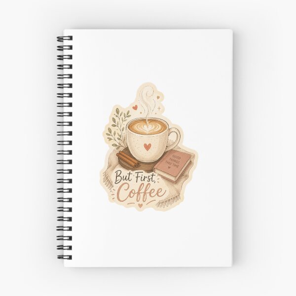 Item preview, But First Coffee Cozy Latte Art Sticker designed and sold by ravikiran2195.