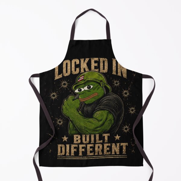 Item preview, Locked In | Built Different Tactical Frog | Military Gym Meme designed and sold by VinBasis.