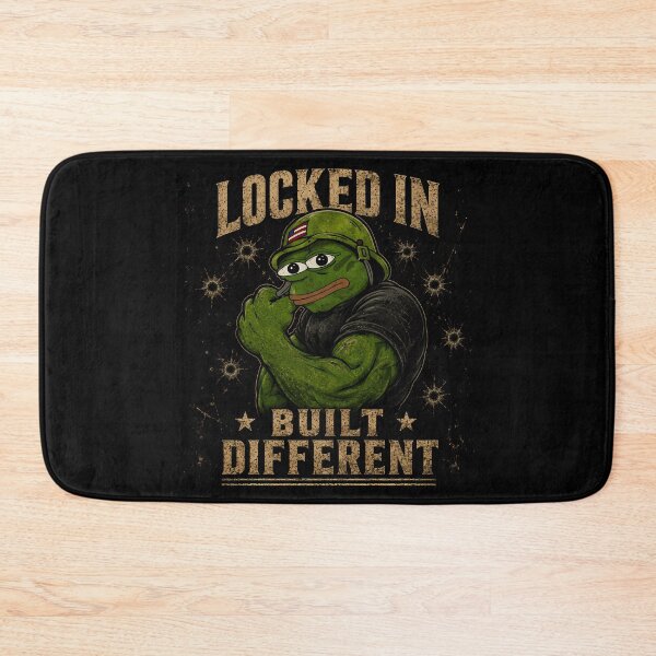 Item preview, Locked In | Built Different Tactical Frog | Military Gym Meme designed and sold by VinBasis.