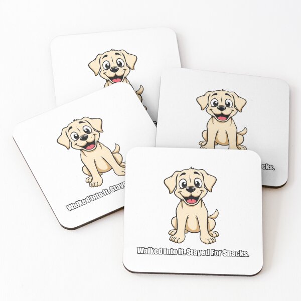 Item preview, Labrador Sticker - Walked Into It Stayed For Snacks - Funny Lab Gift designed and sold by pawdrops.