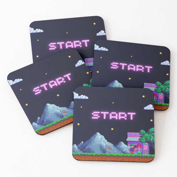 Item preview, Retro Pixel Game Start Screen designed and sold by The.zonex.designs.