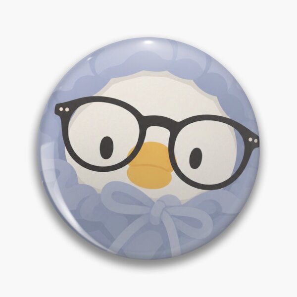 Item preview, Nerd Duck Sticker – Funny Kawaii Duck with Glasses designed and sold by Art Fly.