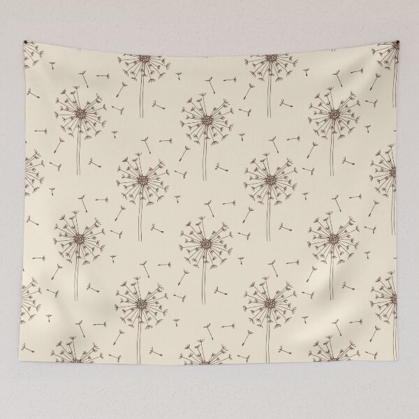 Item preview, Dandelion seed head - botanical nature print designed and sold by OhNoNotAgain42.