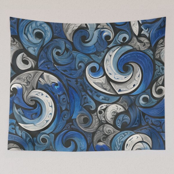 Item preview, New Zealand Māori Paua Pattern Koru Design 920 designed and sold by GrinGalore.