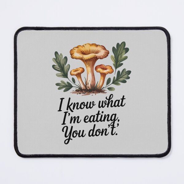 Item preview, Watercolor Mushroom Foraging Chanterelle Mycology Quote designed and sold by Enea Kelo.