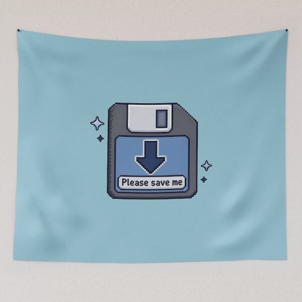 Item preview, Please Save Me – Floppy Disk designed and sold by Icareis-Studios.