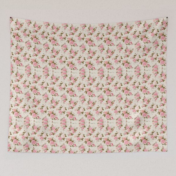 Item preview, Vintage Pink Rose Seamless Pattern designed and sold by Kritiveemporio.