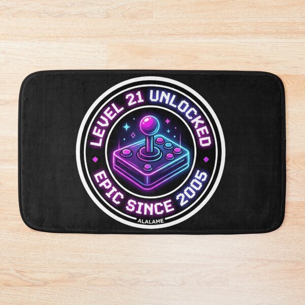 Item preview, Level 21 Unlocked Epic Since 2005 - 21st Birthday Gamer Sticker designed and sold by alalame.