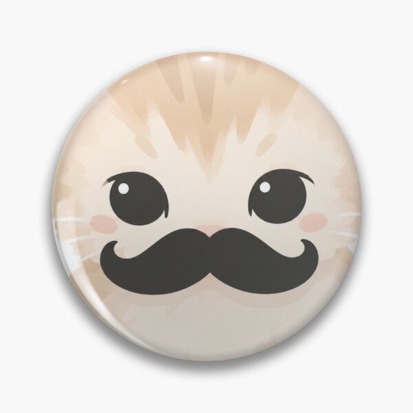 Item preview, Mustache Cat Sticker – Cute Gentleman Kitty designed and sold by Art Fly.