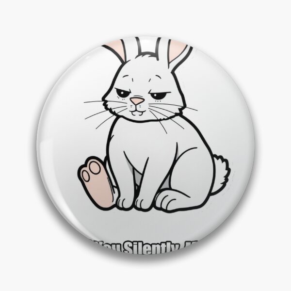 Item preview, Rabbit Sticker - Judged You Silently Moved On - Funny Bunny Gift designed and sold by pawdrops.