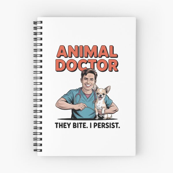 Item preview, Veterinarian Animal Doctor They Bite I Persist Graphic designed and sold by Enea Kelo.
