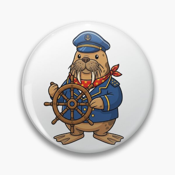 Item preview, Captain Walrus Navigator designed and sold by BoldConcept43.