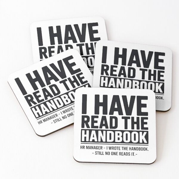 Item preview, Funny HR Manager I Read Written The Handbook Quote designed and sold by Enea Kelo.