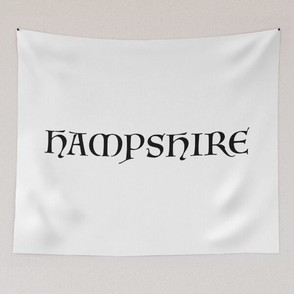 Item preview, Hampshire old medieval style text (Black) designed and sold by STUDIO-72.