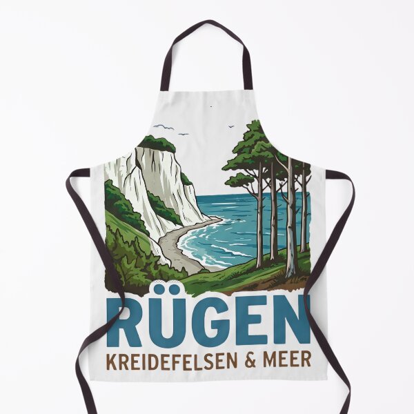 Item preview, Rügen Chalk Cliffs – Pearl of the Baltic Sea Nature Illustration designed and sold by HoshisWorld2018.