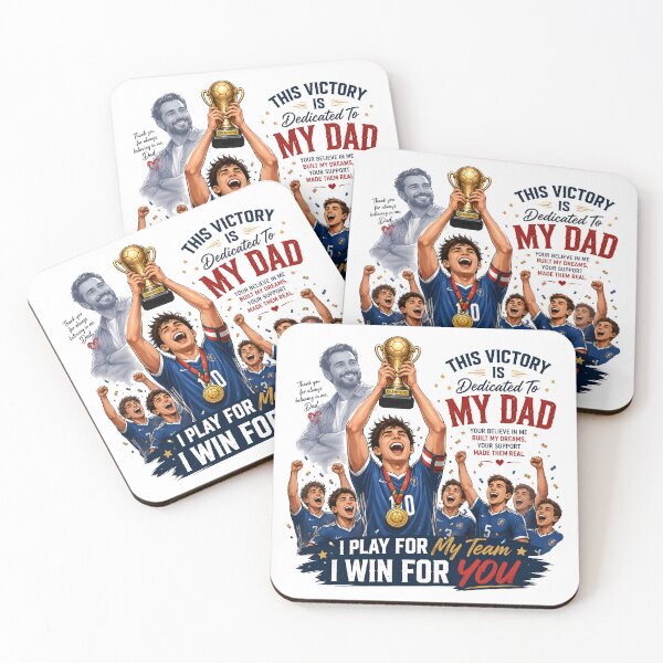 Item preview, Victory Dedicated To My Dad Sports Design designed and sold by Nuvoro Gifts.