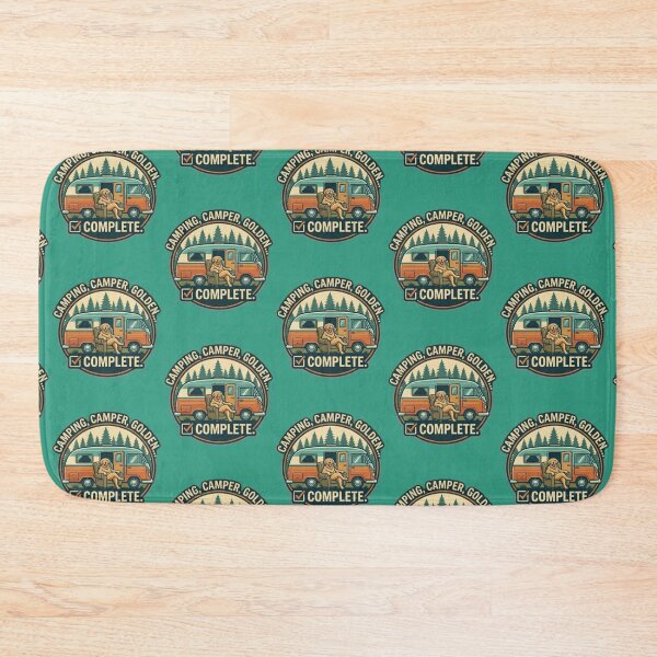 Item preview, Golden Retriever Camping Camper Life Travel Adventure designed and sold by thoughtswear.