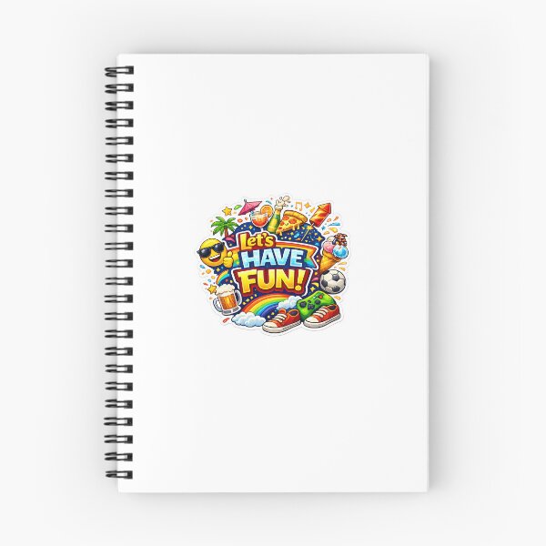 Item preview, Let's Have Fun Colorful Summer Doodle designed and sold by Monesh-Studio.