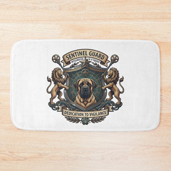 Artikelvorschau, Wächterhund-Wappen | Wappenschild des englischen Mastiffs entworfen und verkauft von vividthreads99.
