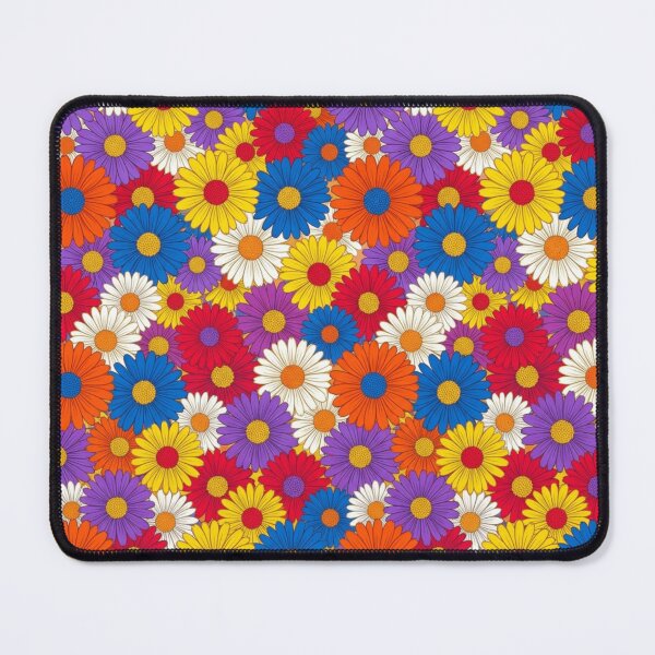 Item preview, Retro Groovy Daisy Flower Pattern | Colorful Seamless Floral Design designed and sold by vekotpu.