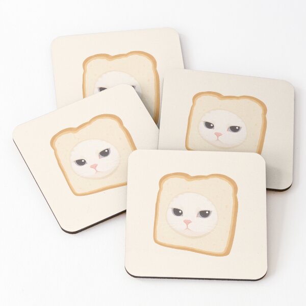 Item preview, Funny Bread Cat Sticker – Cute Loaf Kitty Meme designed and sold by Art Fly.