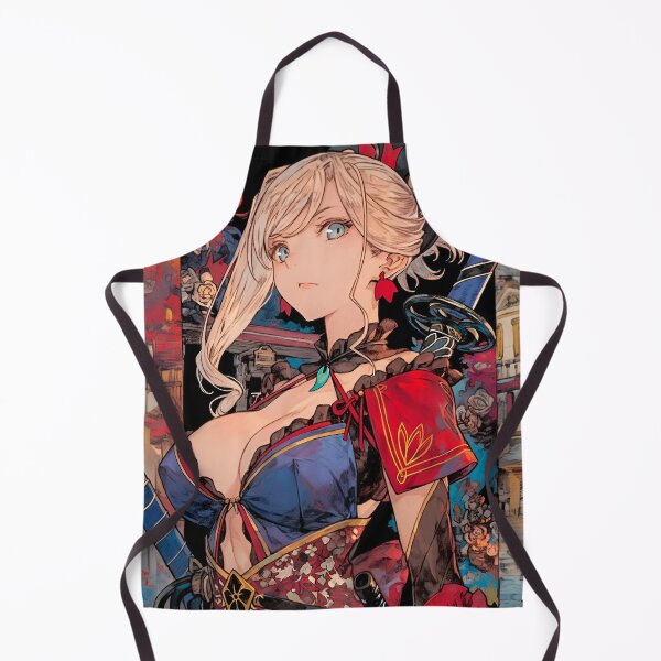 Item preview, Elegant Fantasy Warrior Girl Anime Style – Red Kimono Sword Maiden Art designed and sold by Dyan4.