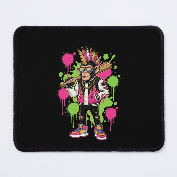 Item preview, Punk Rocker Monkey Mohawk Rebel Ape Bat designed and sold by SofenArt.