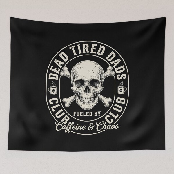 Item preview, Dead Tired Dads Club Fueled By Caffeine & Chaos Fathers Parenting Fatherhood designed and sold by SofenArt.