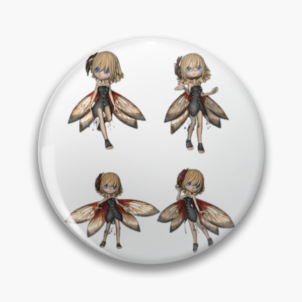 Item preview, Cute Chibi Fairy Character Sticker Sheet designed and sold by DailyDoodlesBySumbul.